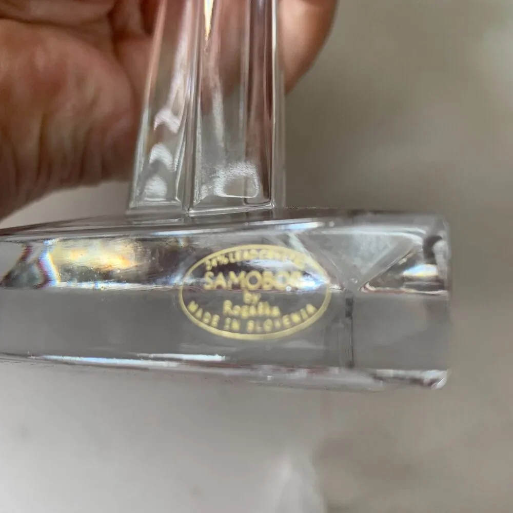 SAMOBOR BY ROGASKA 24% LEAD CRYSTAL CROSS MADE IN SLOVENIA - Picture 7 of 10